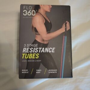 New Flo 360 3 Stage Resistance Tubes  Three  in one Muscle Strength
